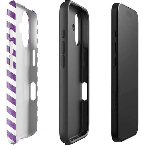 Purple Chevron iPhone 16 Plus Impact Case